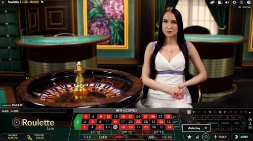 Live Roulette bei Vodds Casino